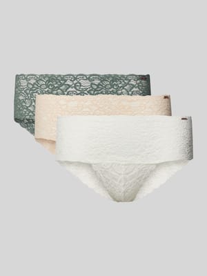 Slip aus Spitze mit bequemem Schnitt im 3er-Pack Modell 'LANA' Shop The Look MANNEQUINE