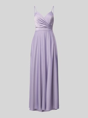 Avondjurk van satijn met plooien Shop The Look MANNEQUINE