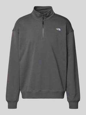 Relaxed Fit Sweatshirt mit Stehkragen und Reißverschluss Shop The Look MANNEQUINE