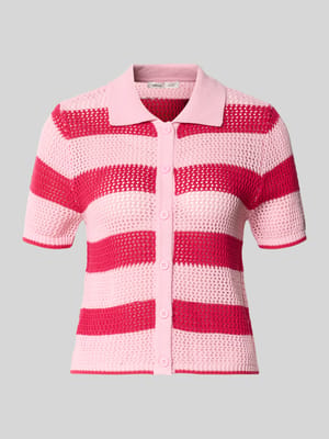 Strickjacke mit Polokragen und 1/2-Arm Modell 'BABILON' Shop The Look MANNEQUINE