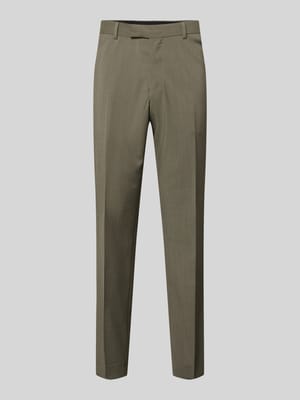 Straight fit stoffen broek van pure wol Model 'Tentua' Shop The Look MANNEQUINE