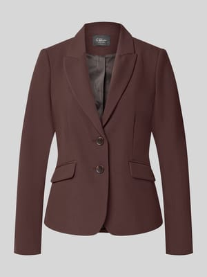 Slim Fit Kurzblazer mit Viskose-Anteil Shop The Look MANNEQUINE