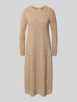 Dopasowana sukienka casualowa z mieszanki wełny z dodatkiem jedwabiu model 'GOCCIA' Shop The Look MANNEQUINE