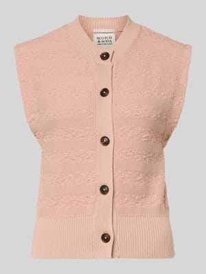 Kamizelka dzianinowa z okrągłym dekoltem Shop The Look MANNEQUINE