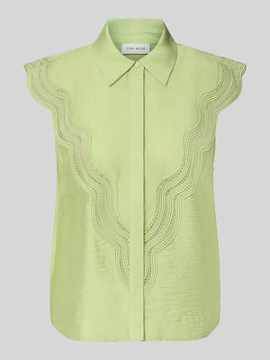 Blusentop mit Lochstickerei Modell 'COLE' Shop The Look MANNEQUINE