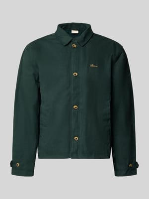 Hemdjacke mit Label-Stitching und Eingrifftaschen Shop The Look MANNEQUINE