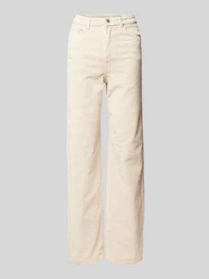 Wide Fit Cordhose mit Logo-Patch Modell 'TESSA' Shop The Look MANNEQUINE