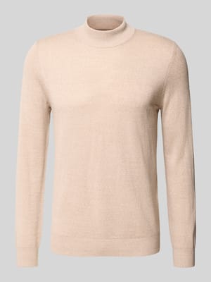 Strickpullover aus Woll-Mix mit Stehkragen Shop The Look MANNEQUINE