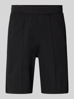 Sweatshorts mit elastischem Bund und Label-Stitching Shop The Look MANNEQUINE