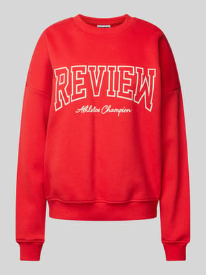 Sweatshirt mit Label-Print Shop The Look MANNEQUINE