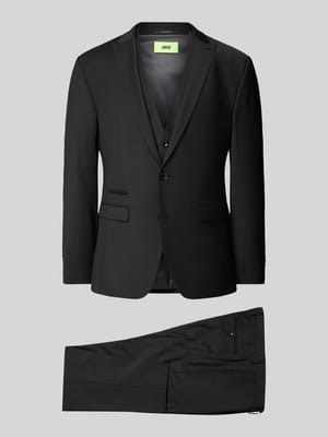 Slim Fit Anzug mit Brustleistentasche Modell 'soda' Shop The Look MANNEQUINE