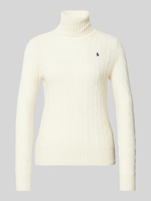 Rollkragenpullover aus Lammwolle-Kaschmir-Mix Shop The Look MANNEQUINE