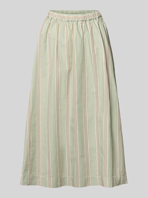 regular fit midi-rok van puur katoen Shop The Look MANNEQUINE