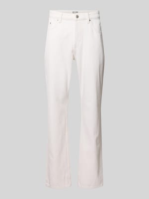 Straight Fit Jeans aus reiner Baumwolle Modell 'EDGE' Shop The Look MANNEQUINE