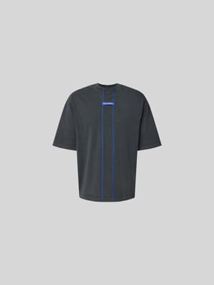 T-Shirt mit Kontrastnähten Shop The Look MANNEQUINE
