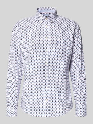 Slim Fit Freizeithemd mit Logo-Stitching Shop The Look MANNEQUINE