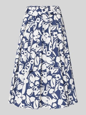 Spódnica midi z elastycznym brzegiem i paskiem do wiązania Shop The Look MANNEQUINE