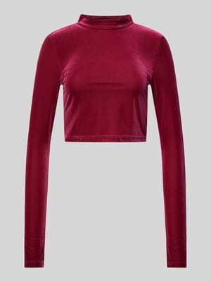 Cropped Longsleeve mit Stehkragen Shop The Look MANNEQUINE