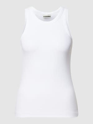 Tanktop in riblook Shop The Look MANNEQUINE