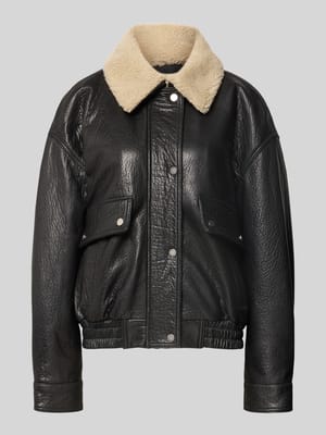 Regular Fit Bomberjacke mit Umlegekragen Shop The Look MANNEQUINE