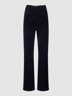 High waist corduroy broek van katoen Shop The Look MANNEQUINE