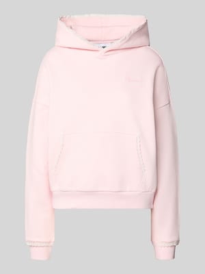 Hoodie mit Häkelspitzenbesatz Shop The Look MANNEQUINE