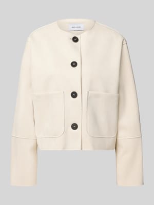 Relaxed Fit Blazer mit Rundhalsausschnitt Shop The Look MANNEQUINE