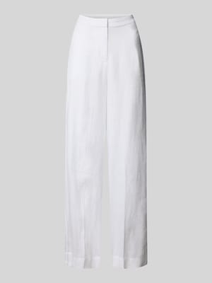 Tailored fit linnen broek van een mix van linnen en lyocell Shop The Look MANNEQUINE