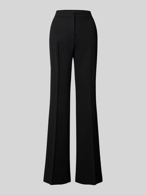 Flared Stoffhose mit Bundfalten Shop The Look MANNEQUINE