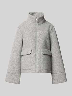 Wide fit jack met wol en viscose Shop The Look MANNEQUINE