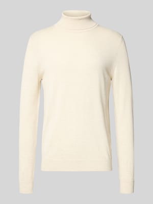 Pullover van een mix van merinowol met col Shop The Look MANNEQUINE