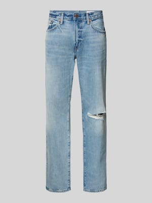 Straight Fit Jeans im Used-Look Shop The Look MANNEQUINE