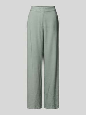 Chinos o kroju wide fit z mieszanki wiskozy z tylnymi kieszeniami Shop The Look MANNEQUINE