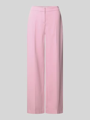 Broek met wijde benen en paspelzakken aan het achterwerk Shop The Look MANNEQUINE