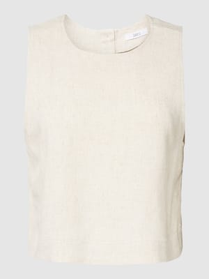Crop Top mit Rundhalsausschnitt Shop The Look MANNEQUINE