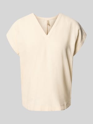 Blusenshirt aus Leinen-Viskose-Mix Modell 'INA' Shop The Look MANNEQUINE
