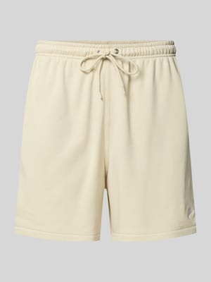 Shorts mit Label-Stitching und elastischem Bund Shop The Look MANNEQUINE