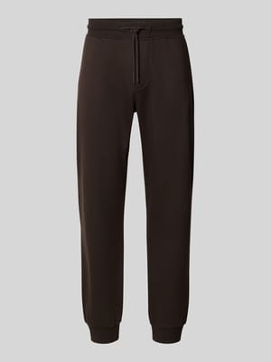Regular fit sweatpants met elastische pijpboorden Shop The Look MANNEQUINE