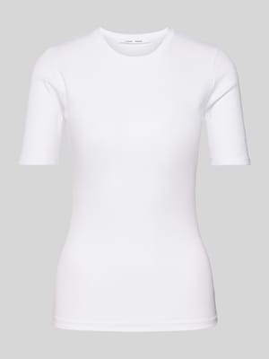 T-shirt met ronde hals, model 'SAALEXO' Shop The Look MANNEQUINE