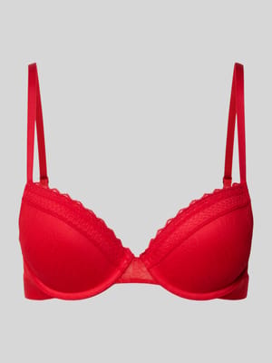 Biustonosz z koronkowym wykończeniem model „SARTORIAL PUSH-UP” Shop The Look MANNEQUINE