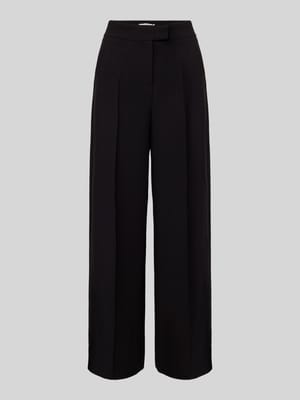 Stoffen broek met bandplooien, model 'DENOA' Shop The Look MANNEQUINE