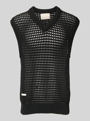 Gebreide top met V-hals Shop The Look MANNEQUINE