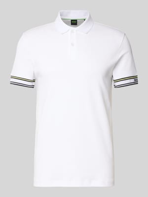 Slim Fit Poloshirt aus reiner Baumwolle Modell 'POLO ZONE' Shop The Look MANNEQUINE