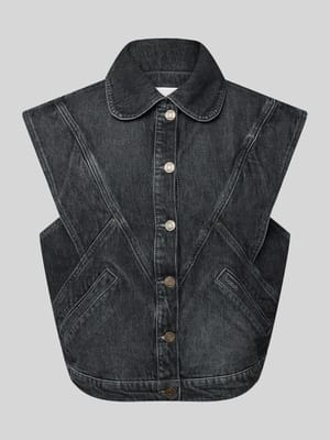 Jeansgilet met strookzakken, model 'MAX' Shop The Look MANNEQUINE