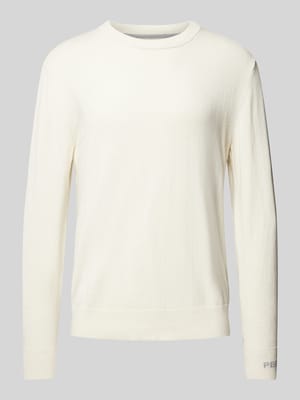 Gebreide pullover met ronde hals, model 'Andre' Shop The Look MANNEQUINE