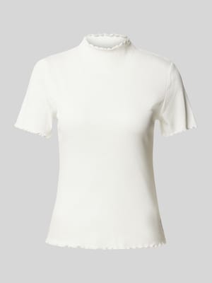 T-Shirt mit Feinripp Shop The Look MANNEQUINE