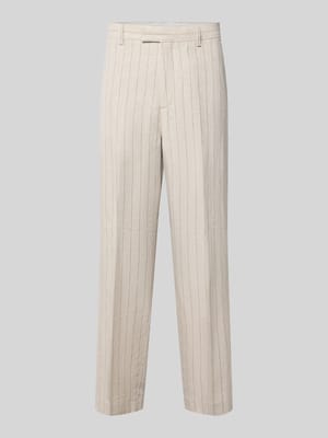 Relaxe Fit Anzughose aus Leinen-Bumwoll-Mix Modell 'LADATTI' Shop The Look MANNEQUINE