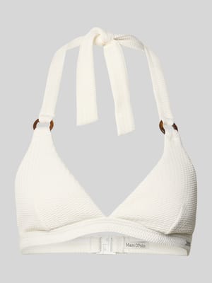 Bikini-Oberteil mit Strukturmuster Shop The Look MANNEQUINE