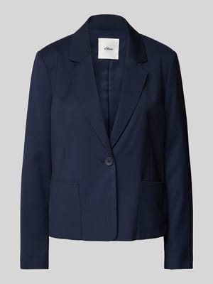 Regular Fit Blazer aus Viskose-Mix mit großen Taschen Shop The Look MANNEQUINE