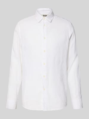 Slim Fit Freizeithemd aus Leinen-Baumwoll-Mix Modell 'RAMIS' Shop The Look MANNEQUINE